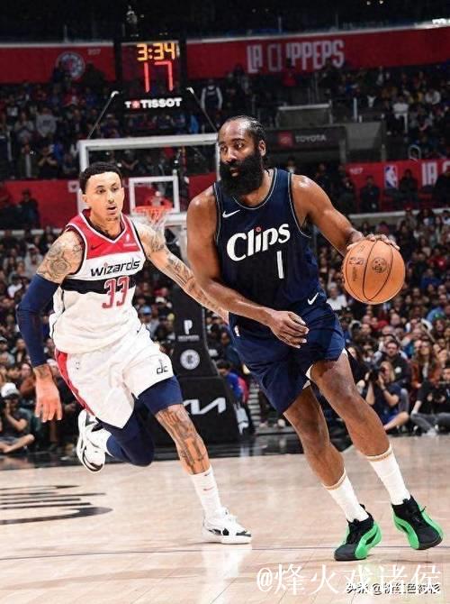 哈登23分8助攻助快船豪取5连胜大胜76人，步行者击败奇才遭遇11连败